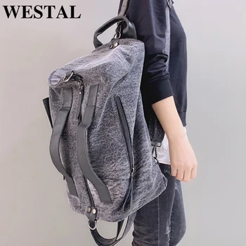 WESTAL Kadın Sırt Çantası Çanta Açık Spor Sırt Çantası Büyük Kapasiteli seyahat sırt çantası için Giysi Kadın omuz çantaları Rahat Kılıf
