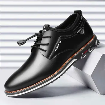 Erkek deri ayakkabı yuvarlak başlı trend erkek ayakkabıları erkek rahat rahat erkek ayakkabıları erkek ayakkabıları erkek loafer'lar