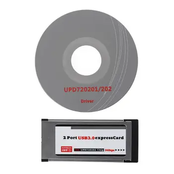 Ekspres Kart için 2 Port USB 3.0 ExpressCard 34mm / 54mm Gizli Adaptör Laptop İçin