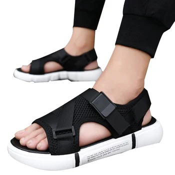 2021 erkek Açık Rahat Ve Nefes Sandalet Örgü Üst Kauçuk Taban Hafif Tasarım Ayakkabı