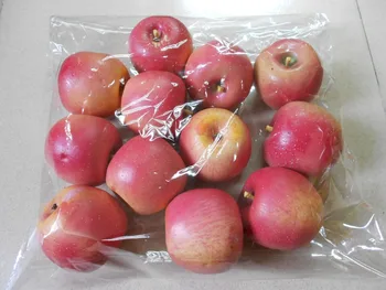 8cm büyük lezzetli elma Simülasyon meyve Mini Meyve modeli simülasyon meyve sebze seti sahte meyve dekoratif aksesuarları