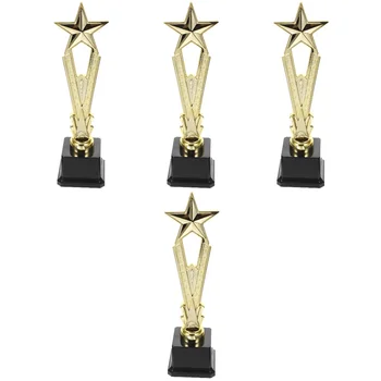 4 adet Trophy Dekor Kutlama Rekabet Trophy Kazanan Trophy Kupası Çocuk Ödülü Trophy