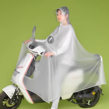 Yağmurluk Tek Kişi Elektrikli Motosiklet Yağmurluk Moda Şeffaf Büyük Ağız akülü araba Büyük Bisiklet Ekipmanları