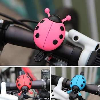 Alüminyum Alaşımlı Bisiklet Çan Halka Güzel Çocuk Böceği Mini Karikatür Uğur Böceği zil MTB Bisiklet Bisiklet Binmek Boynuz Alarm Ekipmanları