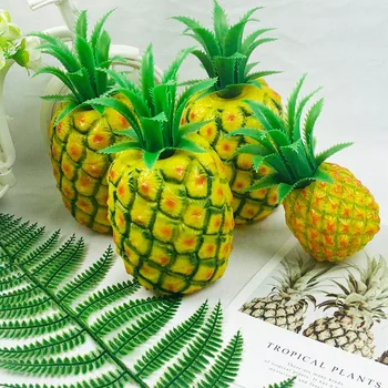 MagiDeal Tropikal Yapay Ananas Plastik Meyve Dolabı Ekran Süs Dekorasyon Sahne Mutfak Ev Düğün Parti Dekor