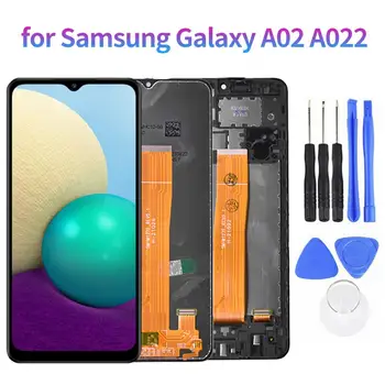 Onarım Parçaları Pürüzsüz AMOLED LCD Ekran Digitizer Meclisi Araçları Kiti Samsung Galaxy A02 A022