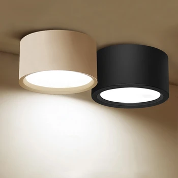 LED tavan ışıkları Modern Plafondlamp yüzey gömme montaj tavan lambası yatak odası oturma odası mutfak fuaye akrilik 18 W 24 W 110 V 220 V