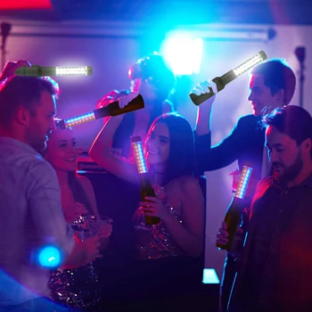 Yeni led el feneri bar şampanya şişesi strobe baton şarap kapağı servis kıvılcım ışık gece kulübü doğum günü partisi KTV bar atmosfer ışığı