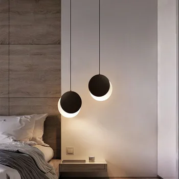 Iskandinav yatak odası başucu küçük Droplight Modern basit yaratıcı kişilik tasarımcı ışık restoran Bar tek kafa Droplight