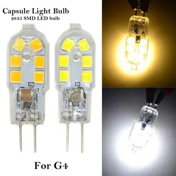 Sıcak halojen lamba 12V G4 kapsül ampul G4 LED ampul 2835 AC DC 3W