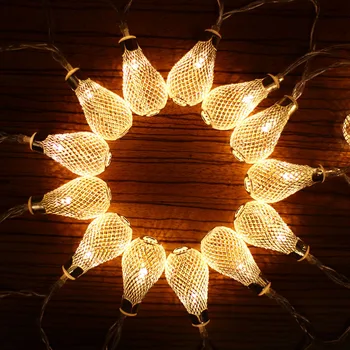 10 LEDs 1.2 M top ışık çam gece lambası Garland LED dize noel çocuk odası düğün peri bahçe dekorasyon veranda ışıkları
