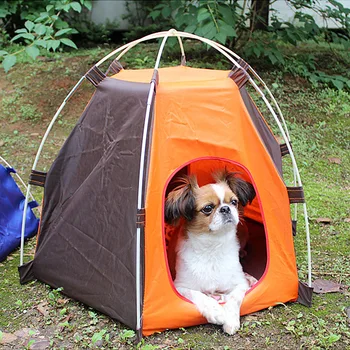 Açık güneş koruyucu küçük ve orta köpek kulübesi özel köpek kulübesi kedi kulübesi köpek çadır toptan