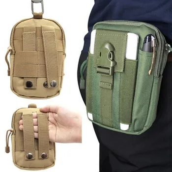 Erkekler Taktik Molle Kılıfı Kemer Bel paket çantası Küçük Cep Askeri Bel Paketi Koşu Çantası Seyahat Kamp Çantaları Yumuşak Sırt