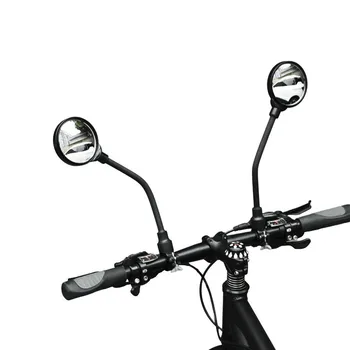 Bisiklet Dikiz Aynası Mtb Bisiklet Yuvarlak Dışbükey Ayna Ayarlanabilir Alaşımlı Çubuk Sol Veya Sağ Ücretsiz Kurulum