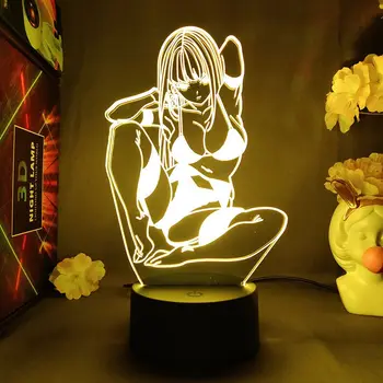 Sevgilim Franxx İçinde Sıfır İki Anime Manga 3D Gece Lambası yatak odası dekoru Sevimli doğum günü hediyesi LED Lamba Çocuk Güzel Mevcut
