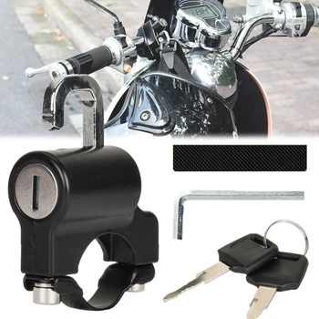 Anti-hırsızlık Motosiklet Kask Kilidi Bisiklet Kurulumu Kolay Elektrikli Scooter Güvenlik Kilidi Bisiklet Ekipmanları Moto Aksesuarları