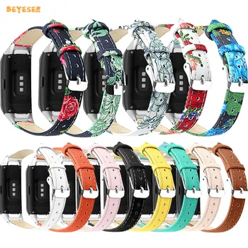 Deri Watchband Bilek Kayışı Samsung Galaxy Fit İçin SM-R370 Smartwatch Yedek Bileklik Yüksek Kaliteli Spor Bilezik Kemer
