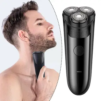 Erkek Elektrikli Tıraş Makinesi USB Şarj Edilebilir Yüzen Tıraş Makinesi Su Geçirmez Sakal Düzeltici Yüz Temizle erkekler jileti S3J9