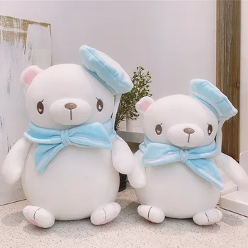 Yeni Stil Sevimli Donanma Penguenler Kutup Ayısı peluş oyuncak Bebek Sevimli Bebek Çocuk Kız doğum günü hediyesi