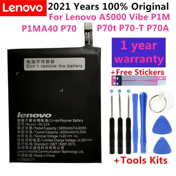 1 adet 100 % Yüksek Kalite BL234 4000 mAh lenovo için batarya P70 P70t P70-T Cep Telefonu