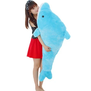 Dorimytrader Büyük Yumuşak Deniz Hayvanları peluş oyuncak Güzel Büyük Karikatür Yunus Bebek Yastık Sevgilisi Çocuklar Hediye 200 cm DY60446