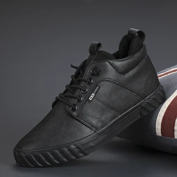 Holfredterse 2021 Kış erkek ayakkabıları Rahat deri sneakers Tüm Maç Açık Trend Yürüyüş kaymaz Dayanıklı Ayakkabı 20930