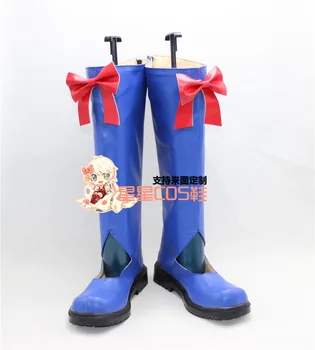 AKB0048 Nagisa Motomiya Mavi Uzun Kız Cosplay Ayakkabı Çizme X002