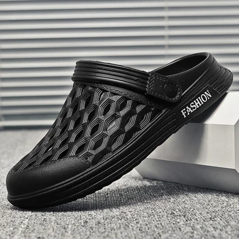 Moda Nefes erkek Sandals2021 yazlık erkek terlikleri Açık Anti-skid Baotou ışık deliği ayakkabı spor tasarım ayakkabı erkekler